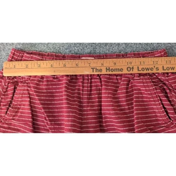 Bridge & Burn Shorts Womens Sz XS Lightweight Casual Elastic Waist Striped Red - Picture 7 of 9